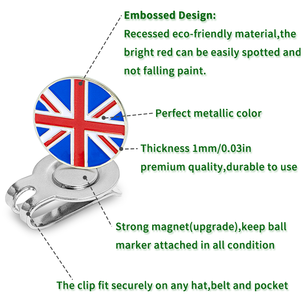 Caiton 4Pcs Golf Hat Clips Mag - Ball Marker Set review and price