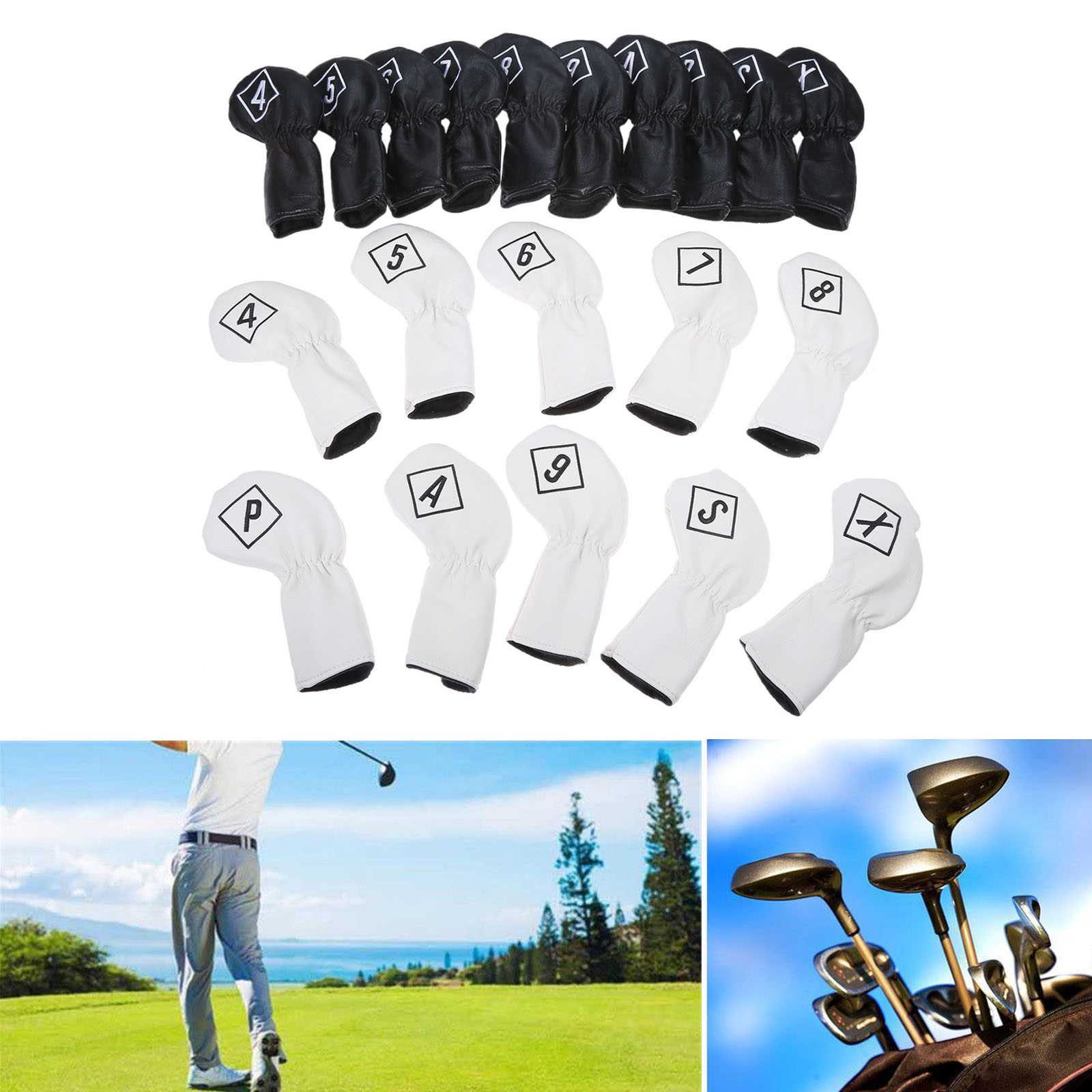 10Pcs/Set PU Leather Golf Head - X Golf Equipment review and price