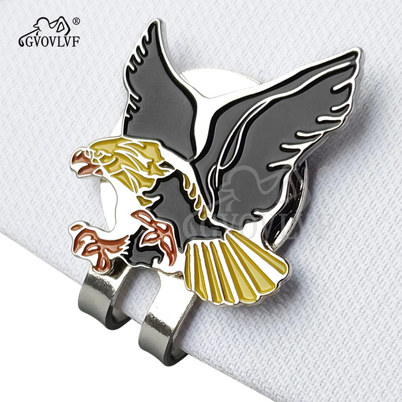 1pc Yellow Eagle Golf Hat Clip - Ball Marker Set review and price