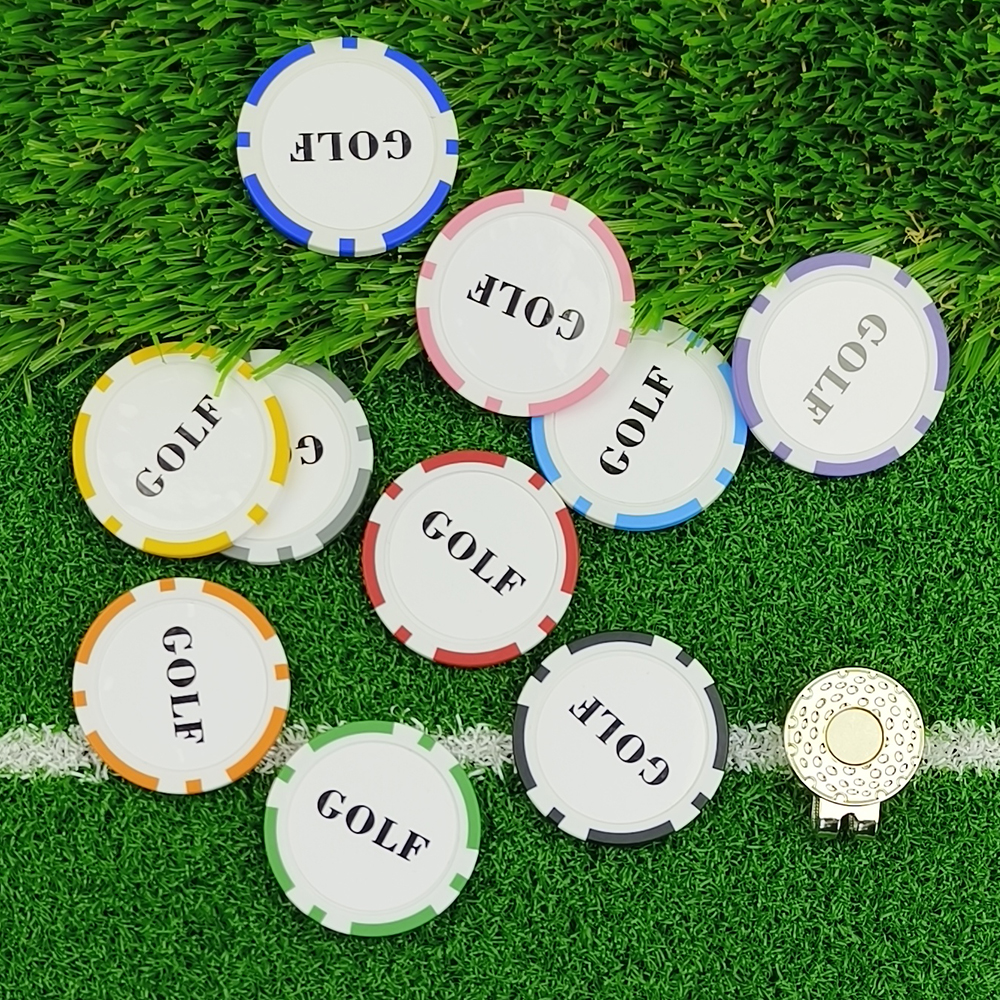 10Pcs Golf Ball Marker With Go - Ball Marker Set review and price